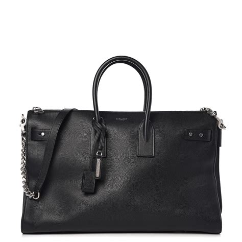 yves saint laurent small souple sac de jour black|Saint Laurent Small Sac de Jour Leather Top Handle Bag.